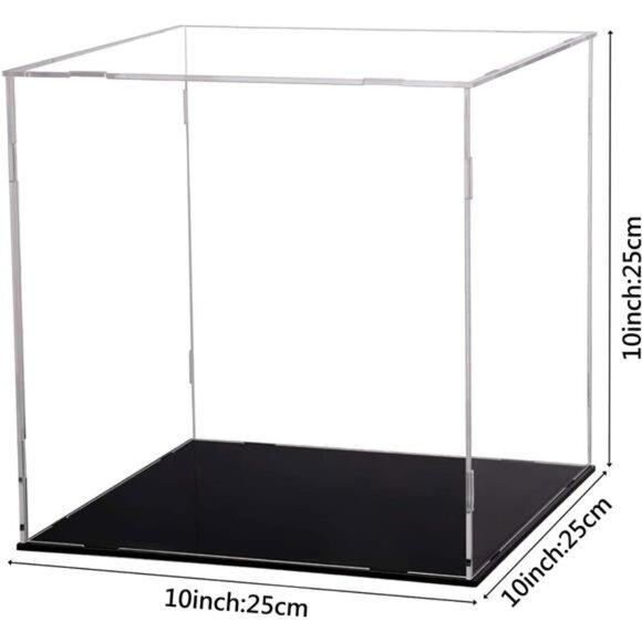 Display Case for Collectibles Assemble Clear Acrylic Box Alternative Glass Case - Picture 3 of 7